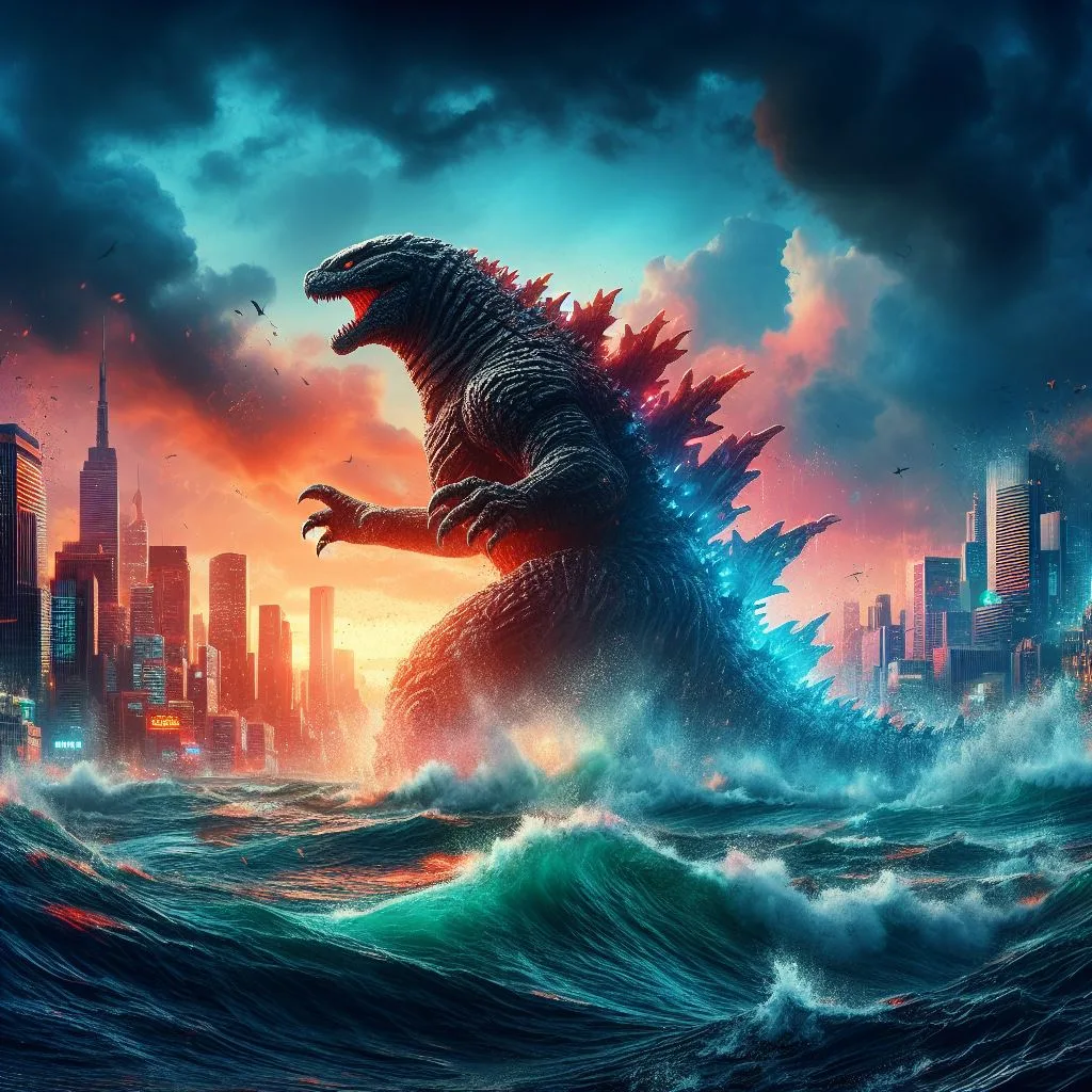 burning godzilla wallpaper