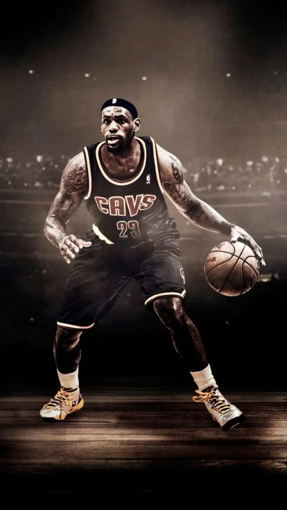 lebron james chalk toss wallpaper 576x1024
