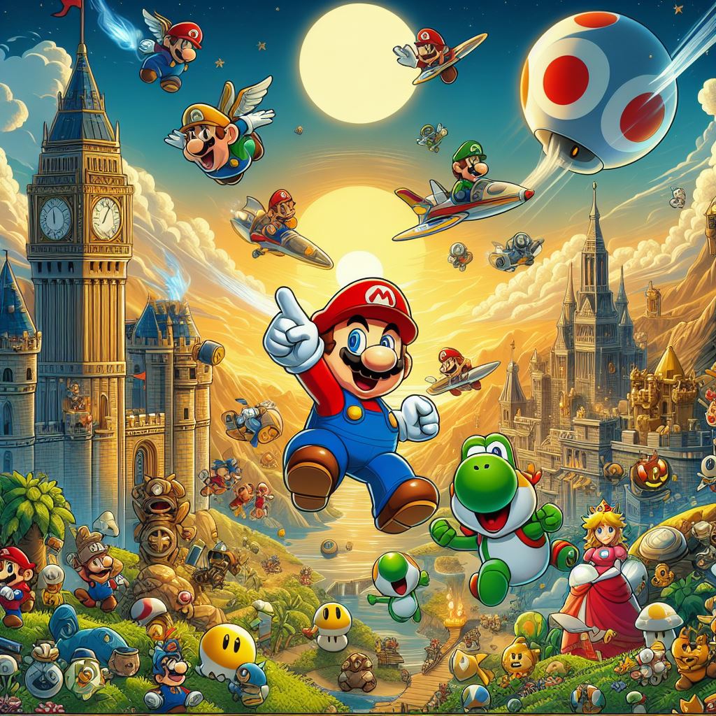 super mario galaxy wallpaper