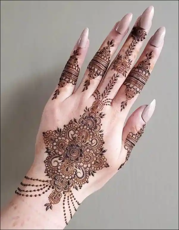 Simple Mehndi Design Image