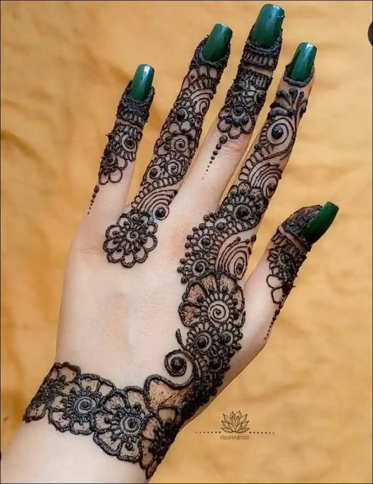 Back Hand Mehndi Design Image